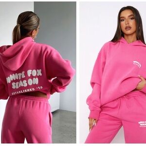 WHITE FOX 
The Main Season Oversized Hoodie Hot Pink SIZE M/L NWT